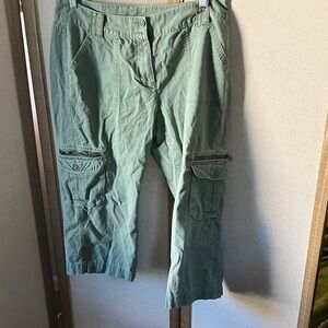 FINAL MARKDOWN Style & Co. Olive Cotton cropped cargo Pants 14